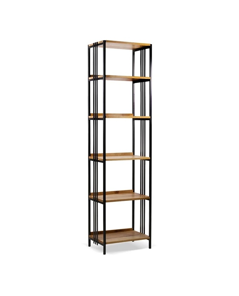 Bookcase with 6 shelves Small Diagonal Elegant and Functional Bookcase Models modern open shelf bookcase 60x35x220 cm