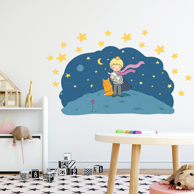 Little Prince Wall Sticker Set Decorative Sticker Children Room Sticker Baby Nursery Playroom Wall Decoration for Kid room