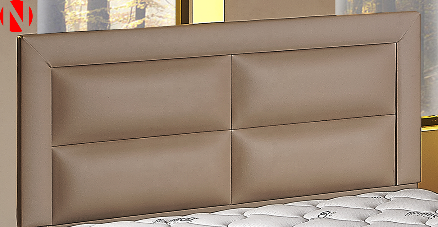 Headboard Yonca Bed Modern Special Cotton Light Brown Fabric 90 cm  for Room Furniture, Hotels made in Turkey, wholesale,