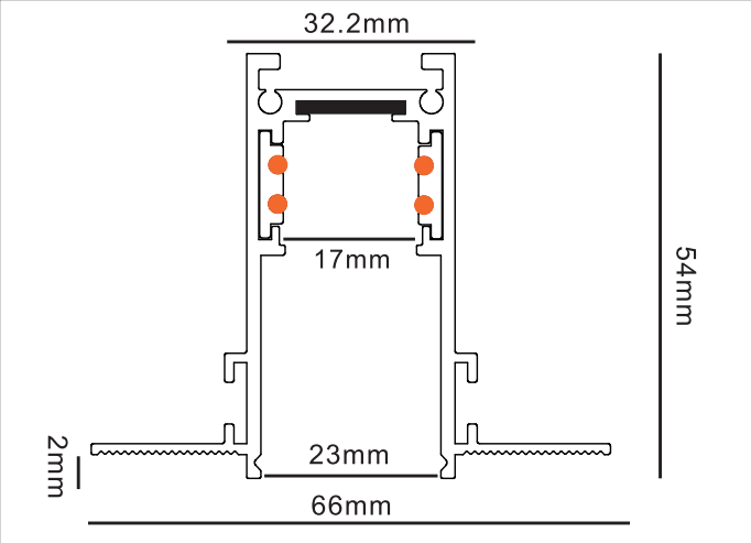 Factory Wholesale Track Lighting Accessories 4 Wires 3 Circuits Track Adapter For Commercial Lighting