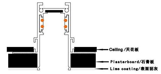 Factory Wholesale Track Lighting Accessories 4 Wires 3 Circuits Track Adapter For Commercial Lighting