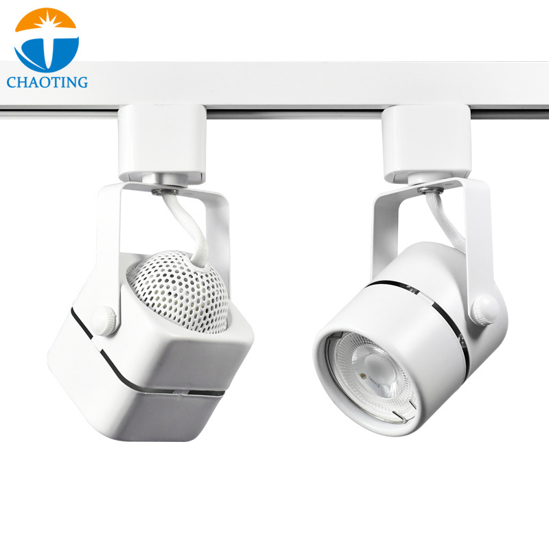 Wholesale Price GU10 MR16 Track Light Housing Lamp Fixture LED 5W 7W 9W Spot Adjustable Easy Replacement GU10 Holder Track Light