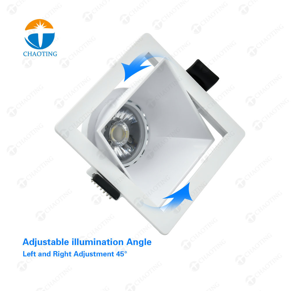 Adjustable Glare 6500K Ceiling Smart Gu10 Lamp Bulb Mr16 Pc Downlight Spot Light Recessed Led Downlight High Quality For Project