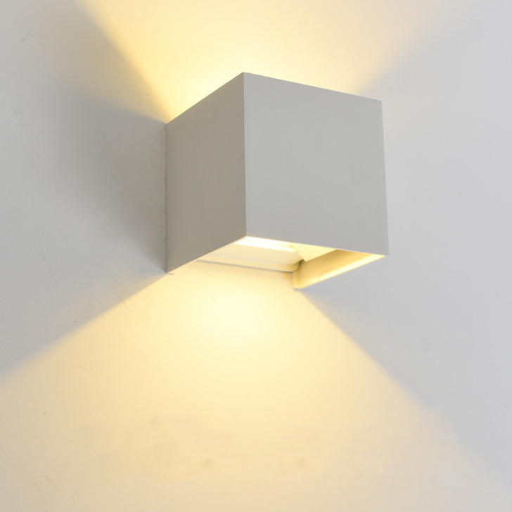 Nordic Modern With Shade Square Round Wall Light Interior Outdoor Linear Wall Lamp Ip65 Waterproof Lighting For Wall Yard Street