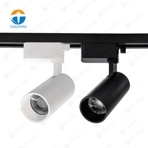 Linear Rail Lighting Fixtures Lamp System 10W 20W 30W Track Spotlight Adjustable Track Light Black White Led Spot Light For Shop