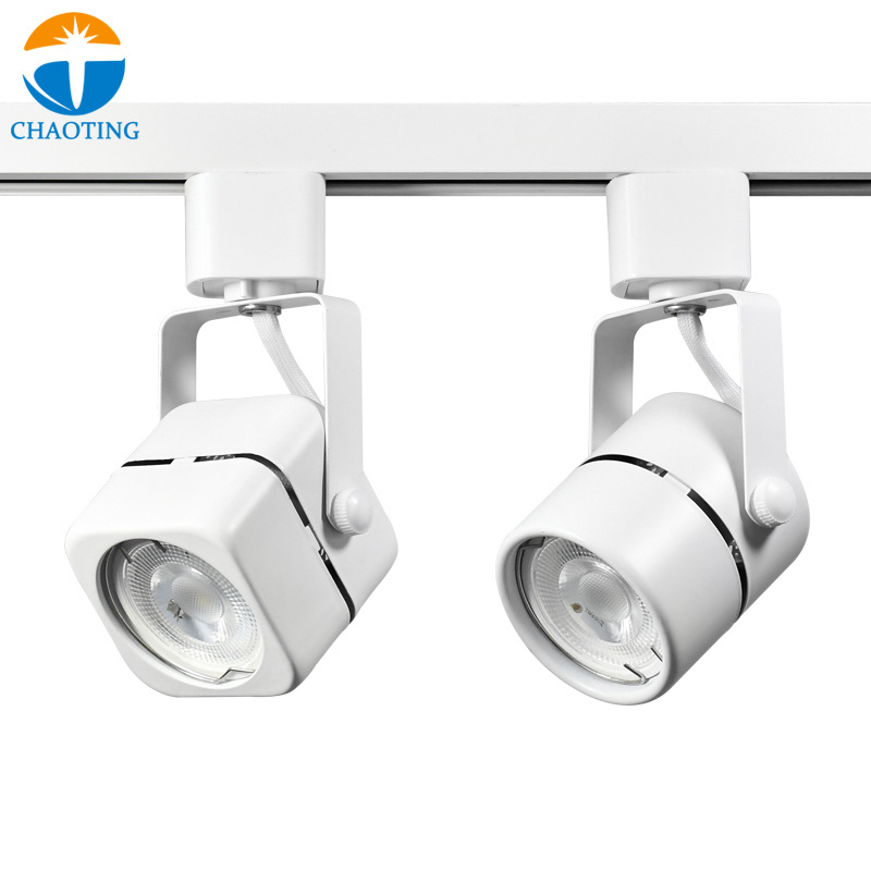 Wholesale Price GU10 MR16 Track Light Housing Lamp Fixture LED 5W 7W 9W Spot Adjustable Easy Replacement GU10 Holder Track Light