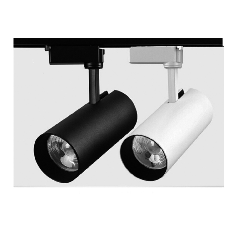 High Lumen Commercial Art Gallery LED Track Spot Light Driver Adapter Combined LED Track Light 10W 15W 20W 30W