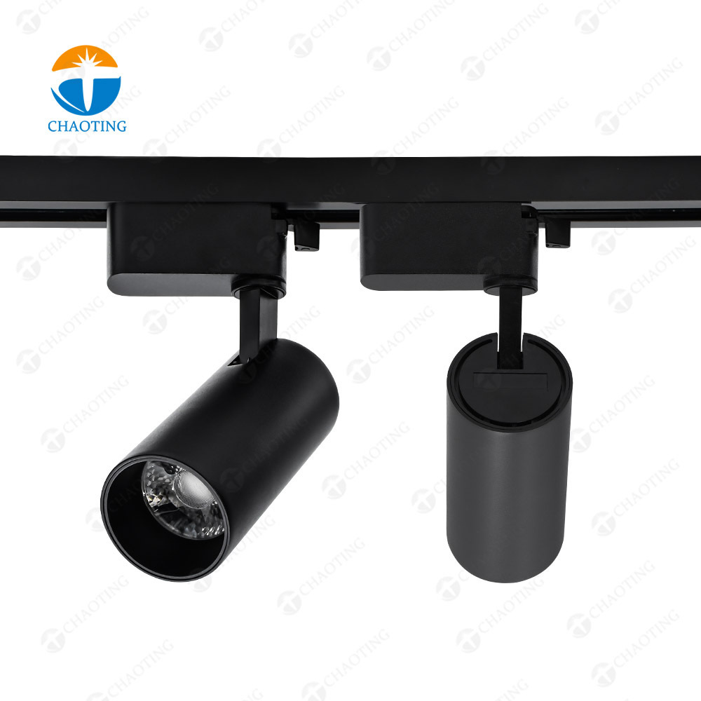 Linear Rail Lighting Fixtures Lamp System 10W 20W 30W Track Spotlight Adjustable Track Light Black White Led Spot Light For Shop