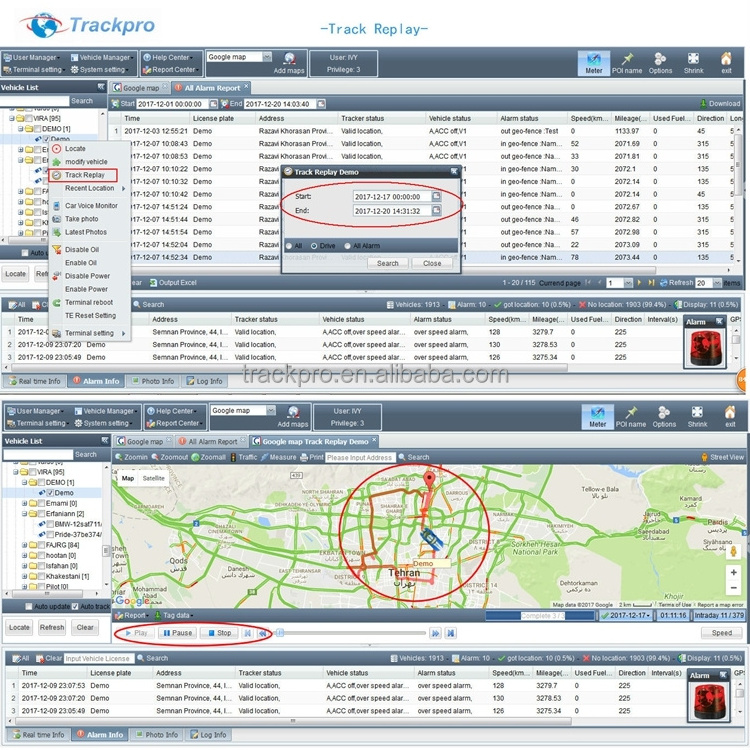 Web based vehicle security fleet management tracking software for Atrack AK1 AK11 AK7S AL1 AT5i AU7 AL11