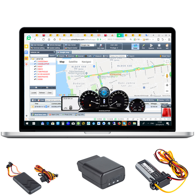 vehicle tracking software based on free google maps for arduino gps module