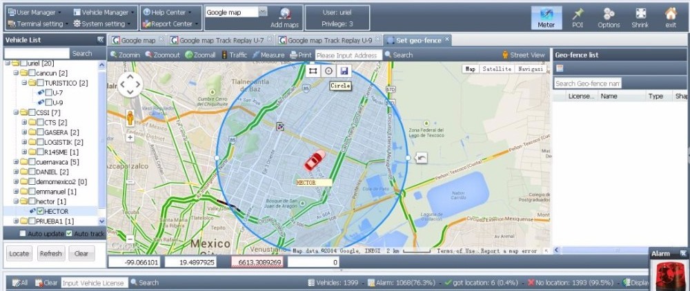 car gps tracker system for hyundai tracking location online software platform with google map street view