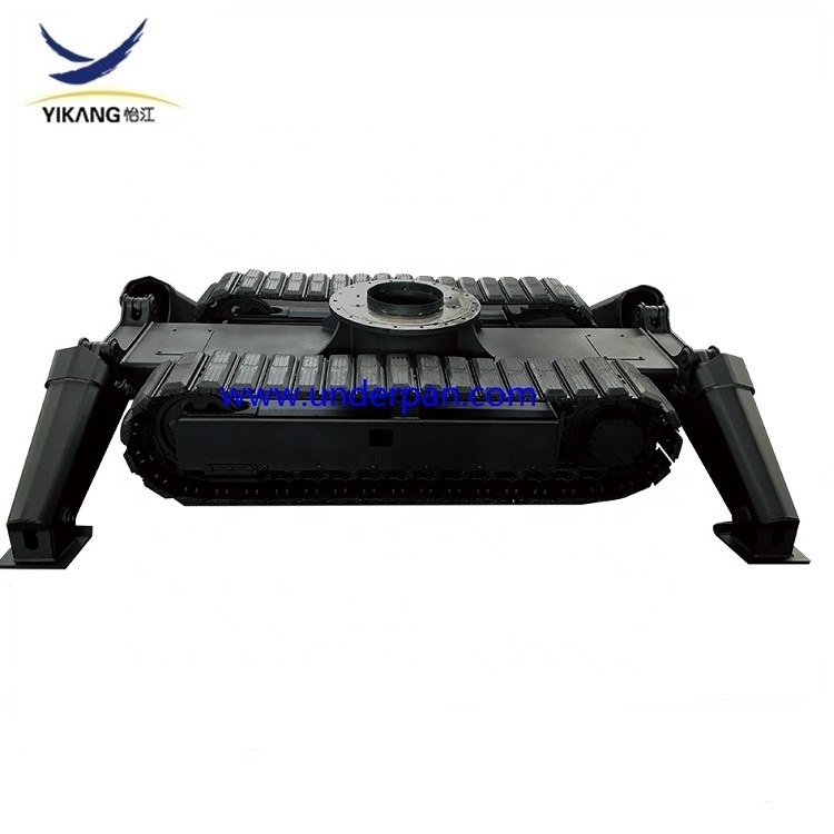 Factory excavator crawler track chassis rubber steel undercarriage for multifunctional rotary support bulldozer underwater robot