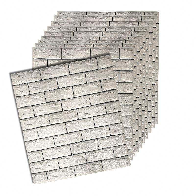 3d roof wallpaper/water proof wall decor foam brick