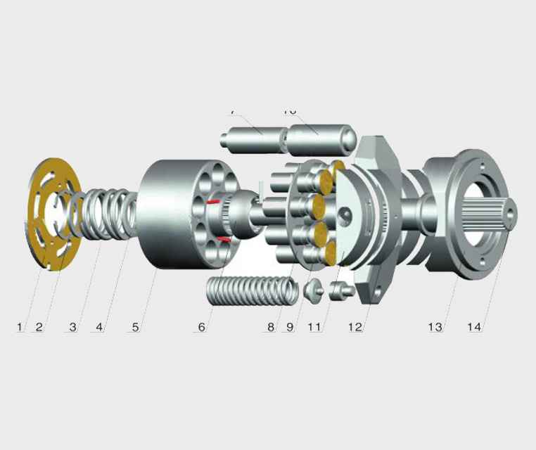 MS02,MS05,MS08,MS11,MS18,MS25,MS35,MS50,MS83 for Poclain MS hydraulic piston motor