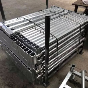 Scaffolding ERW Gi Tube ASTM A53 BS1387 Hot Dip Galvanized Square Carbon Welded Steel Pipe