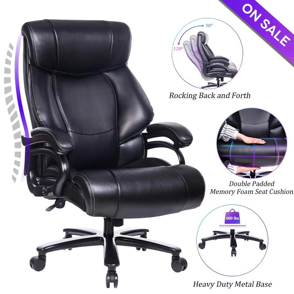 VANBOW heavy duty 9051 big and tall easy recline and height control black/brown ergonomic big heavy weight office chair