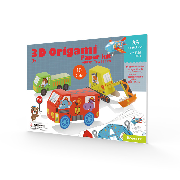 3D Origami Paper craft Kit for kids hand-eye coordination and cognitive Developer