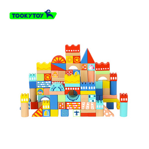 2022 New toys 100pcs Block-Castle wooden educational toy for kids learning