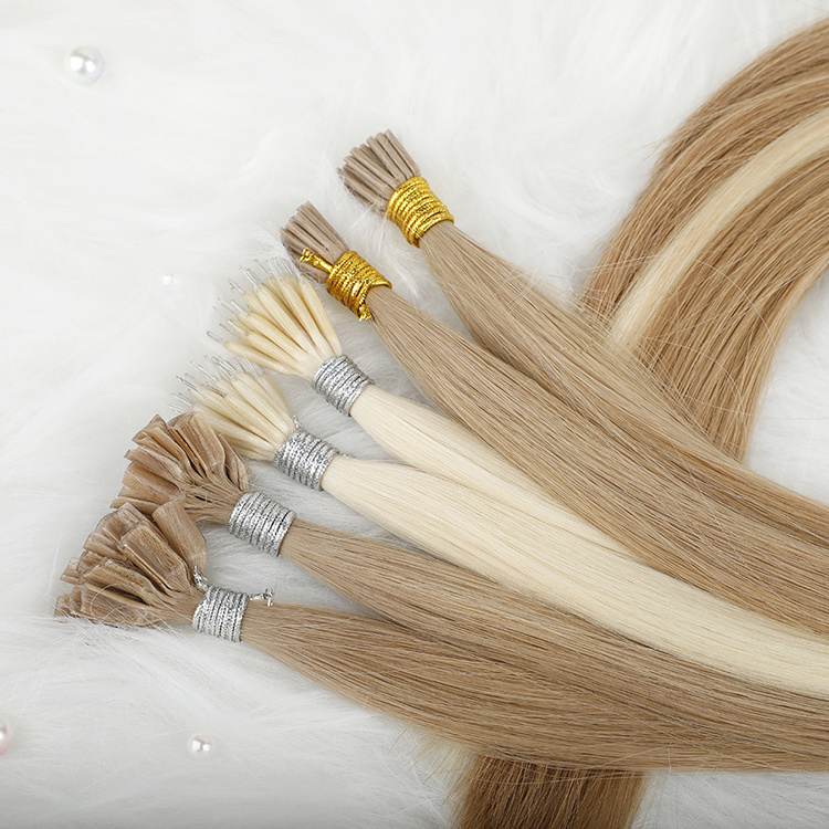 Sobeauty Drop Shipping Wholesale Price Russian Keratin Tip Hair Extension, 20 Inches Brown Double Drawn u Tip Hair Extensions