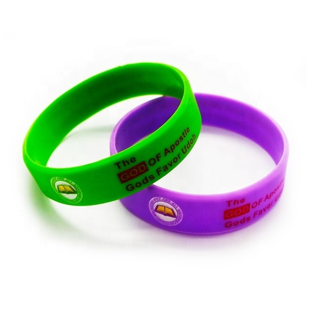 Promotional Custom Logo Design Thin Rubber Silicone Bracelet Material Wrist Bands Customized Silicone Wristband