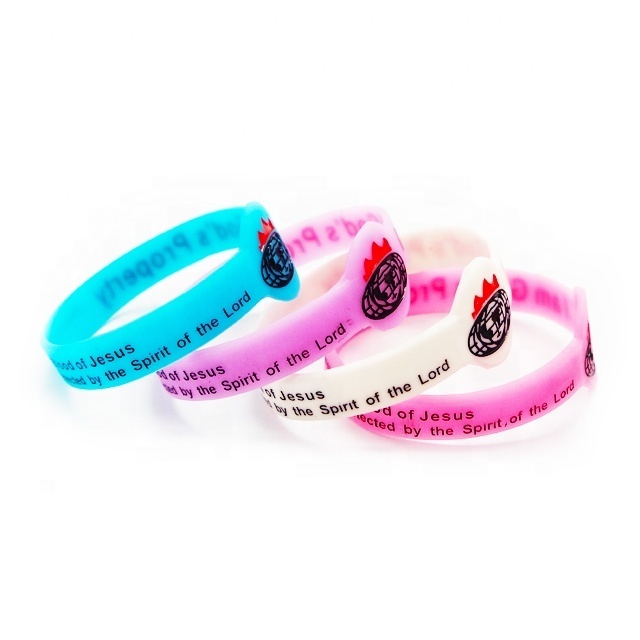 Custom design silicone bracelet glow in the dark clear Nigeria silicone wristbands