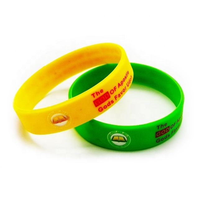 Promotional Custom Logo Design Thin Rubber Silicone Bracelet Material Wrist Bands Customized Silicone Wristband