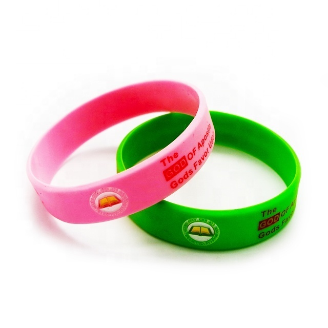 Promotional Custom Logo Design Thin Rubber Silicone Bracelet Material Wrist Bands Customized Silicone Wristband