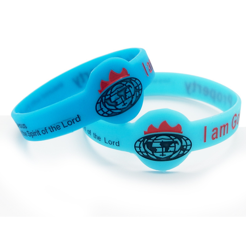 Custom design silicone bracelet glow in the dark clear Nigeria silicone wristbands