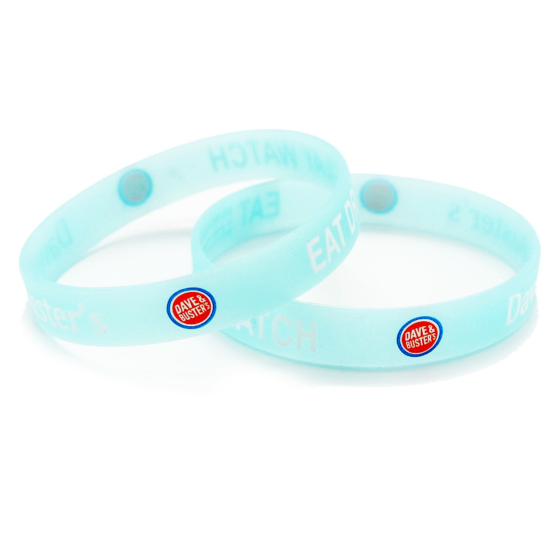 Custom design silicone bracelet glow in the dark clear Nigeria silicone wristbands