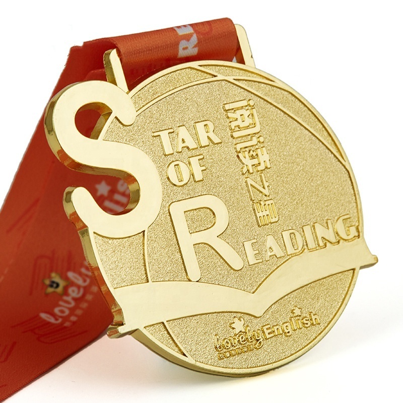 custom souvenir medallions copper metal sublimation ribbon custom sport award medal for marathon running medal