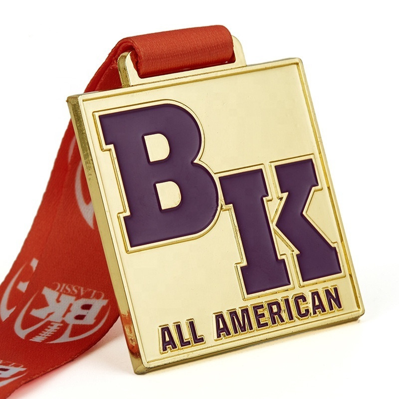 custom souvenir medallions copper metal sublimation ribbon custom sport award medal for marathon running medal