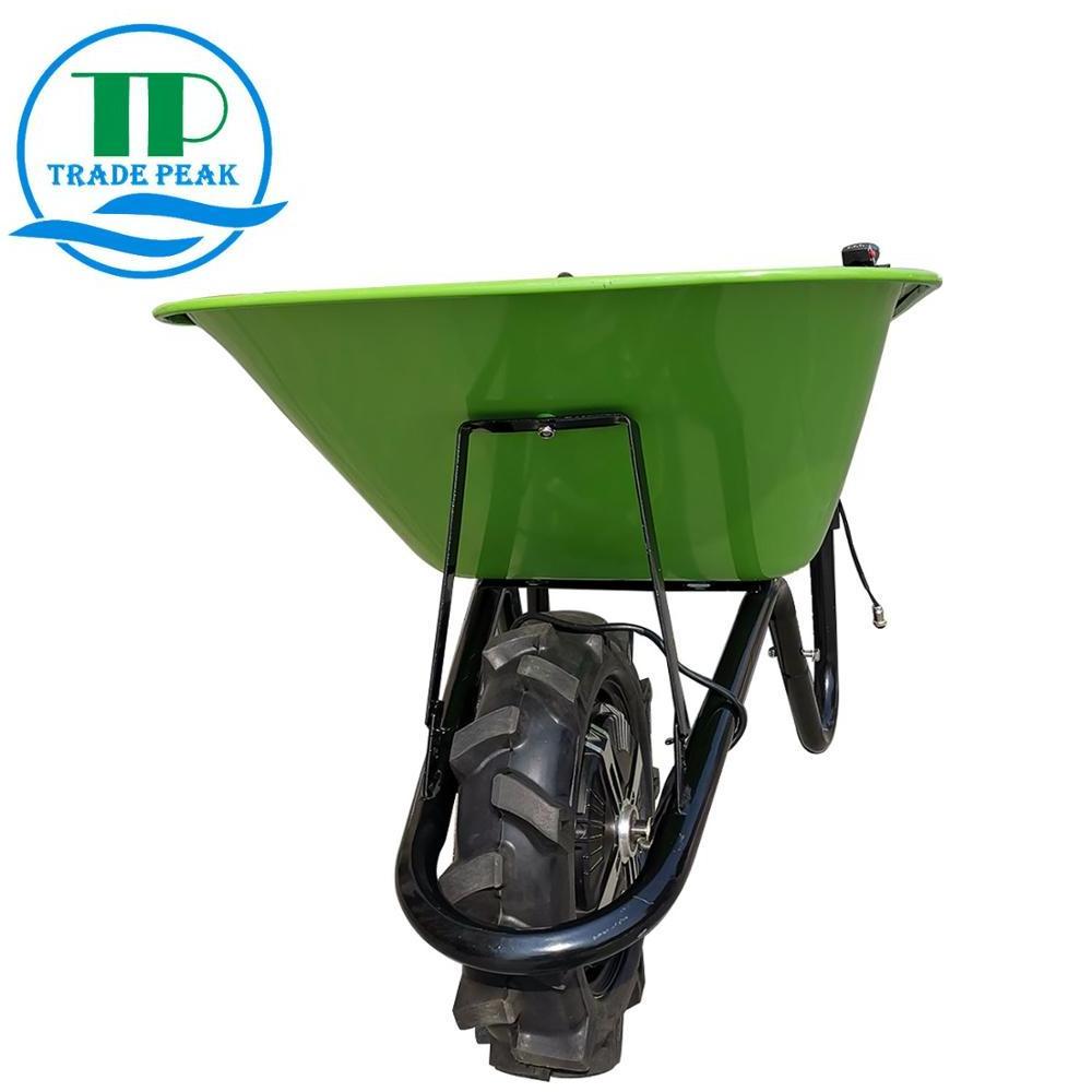 QTP150E New Product 24V 700W Battery Electric Wheelbarrow power wheelbarrow