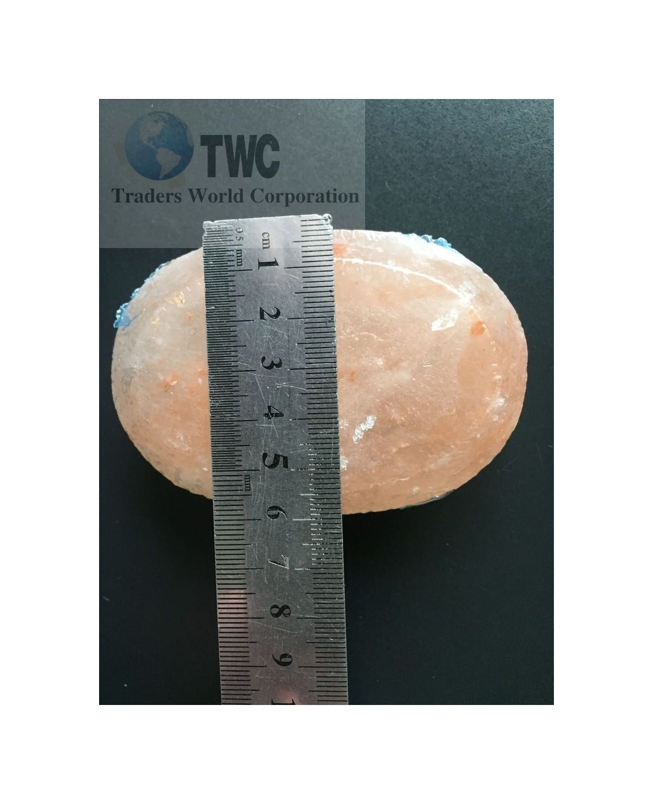 100% Pure Himalayan Salt Oval Shape Stone for Massage and Bath Soap