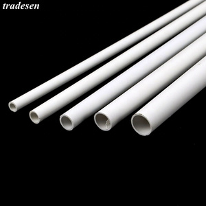 O.D 6~15mm  White Small Size PVC Pipe Aquarium Fish Tank Water Supply Tube Garden Irrigation Hydroponic Planting Frame Pipe