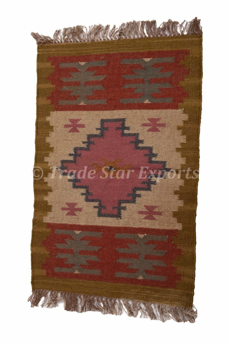 Handmade jute rug for living room hand loom art kelim carpet kilim rugs carpets