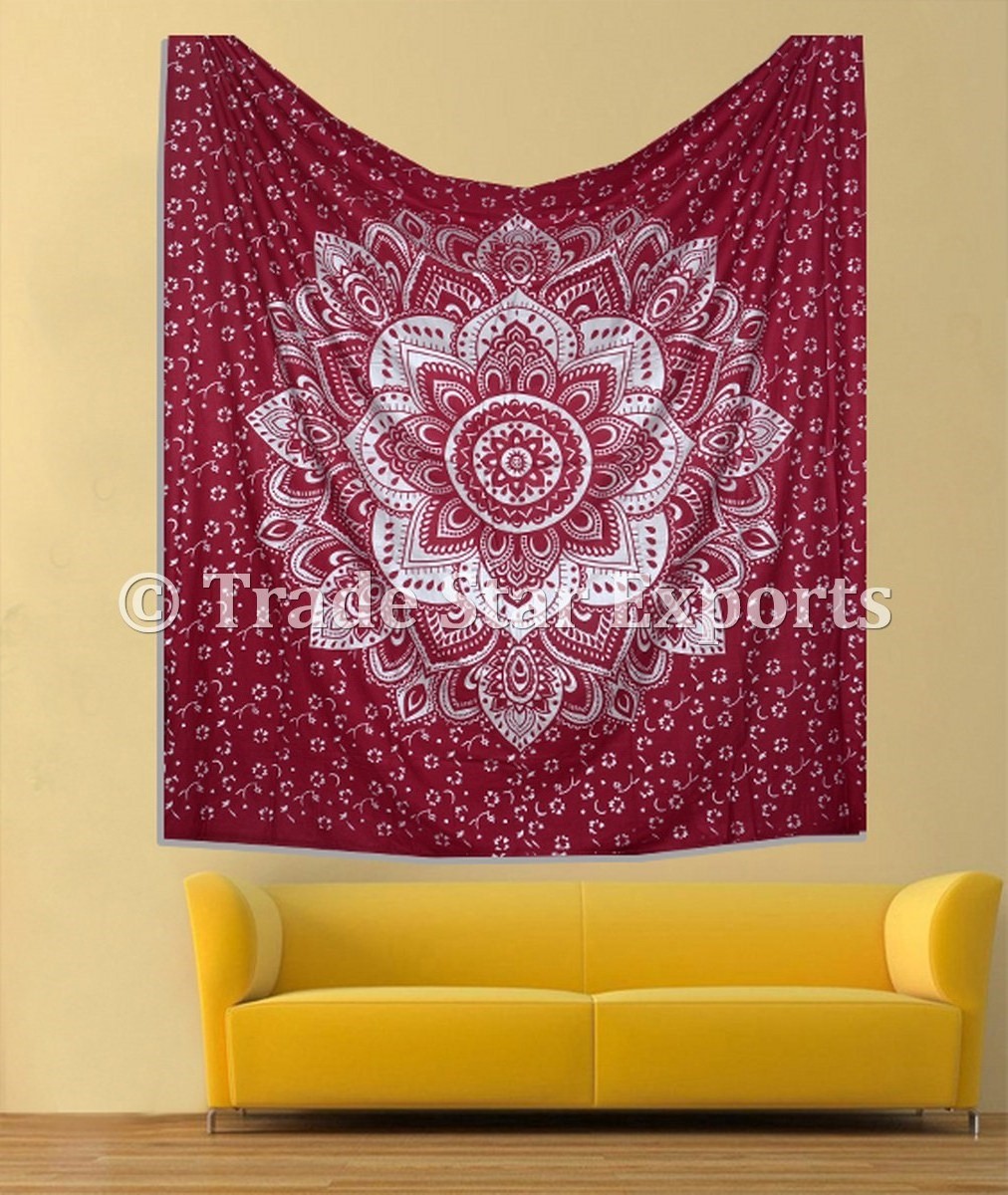 King Size Tapestry Wholesale Large Cotton Wall Hanging Traditional Mandala Wall Art Tapestries