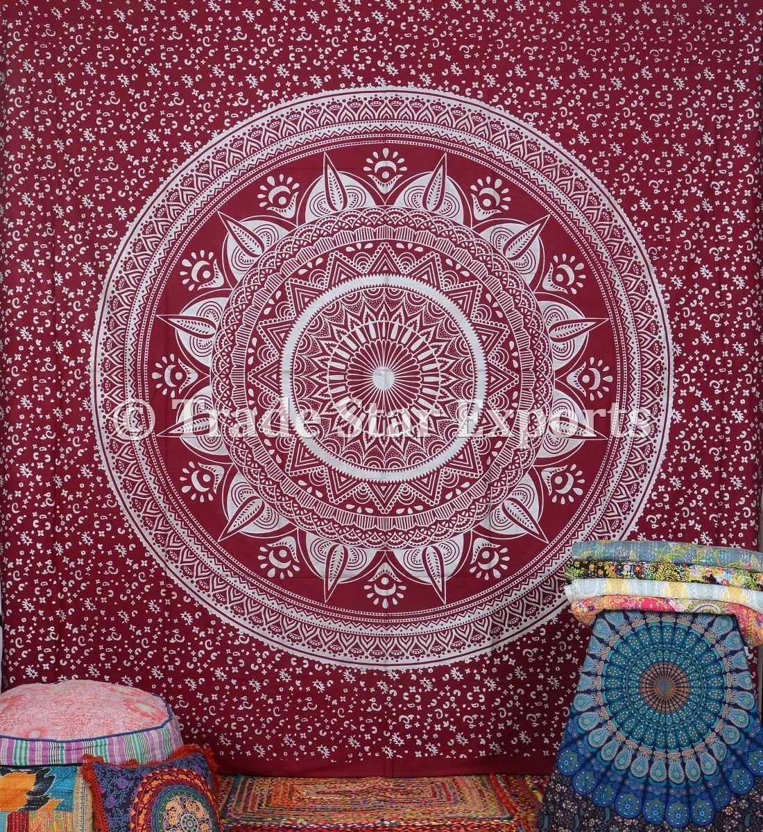 King Size Tapestry Wholesale Large Cotton Wall Hanging Traditional Mandala Wall Art Tapestries