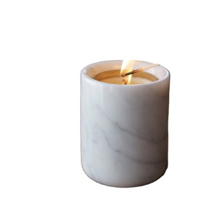 Decorating Natural Stone Marble Candle Holders Candle Jars