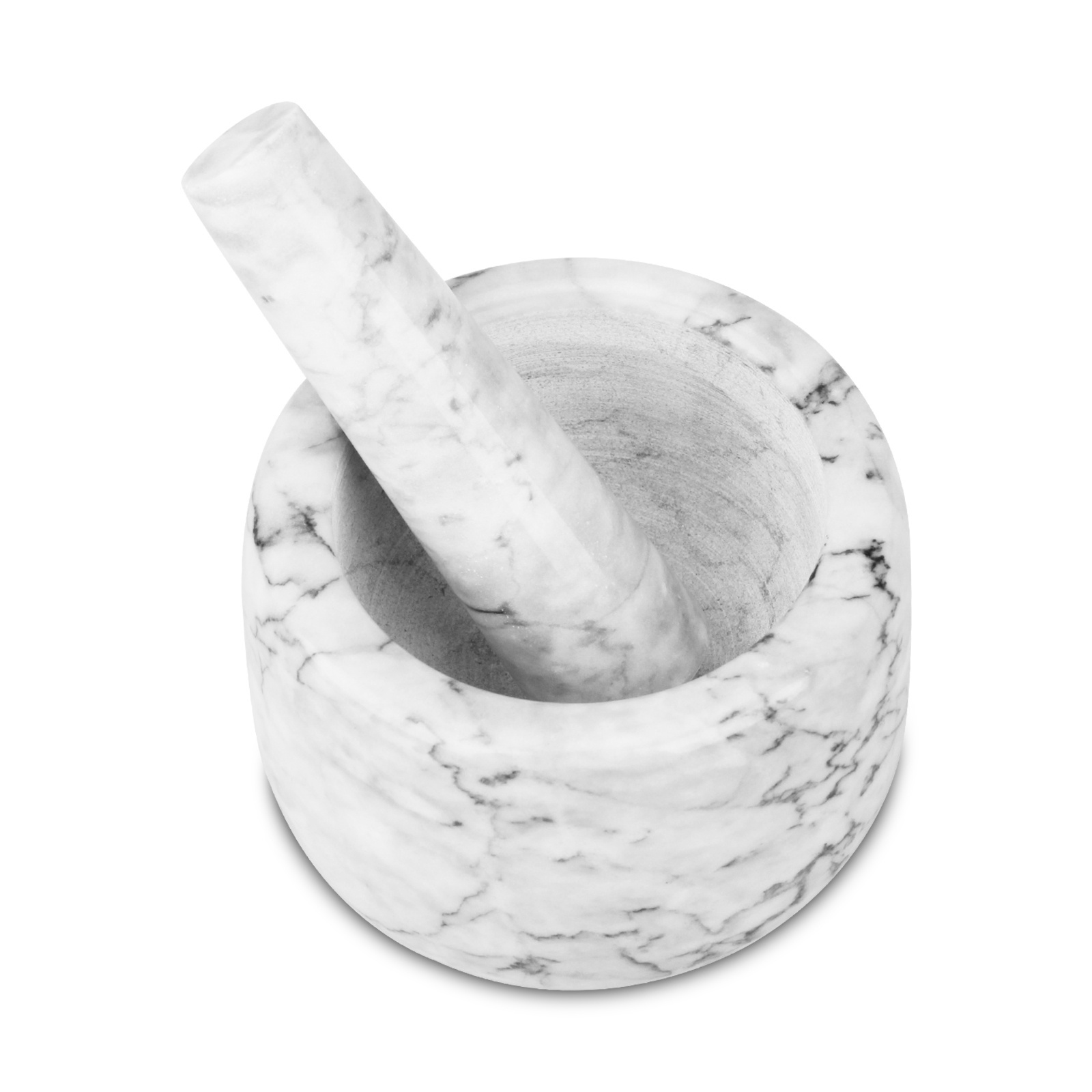 Wholesale Marble Mortar and Pestle Set Solid Marble Stone Grinder Bowl for Guacamole, Salsa, Garlic Mortar with Pestle