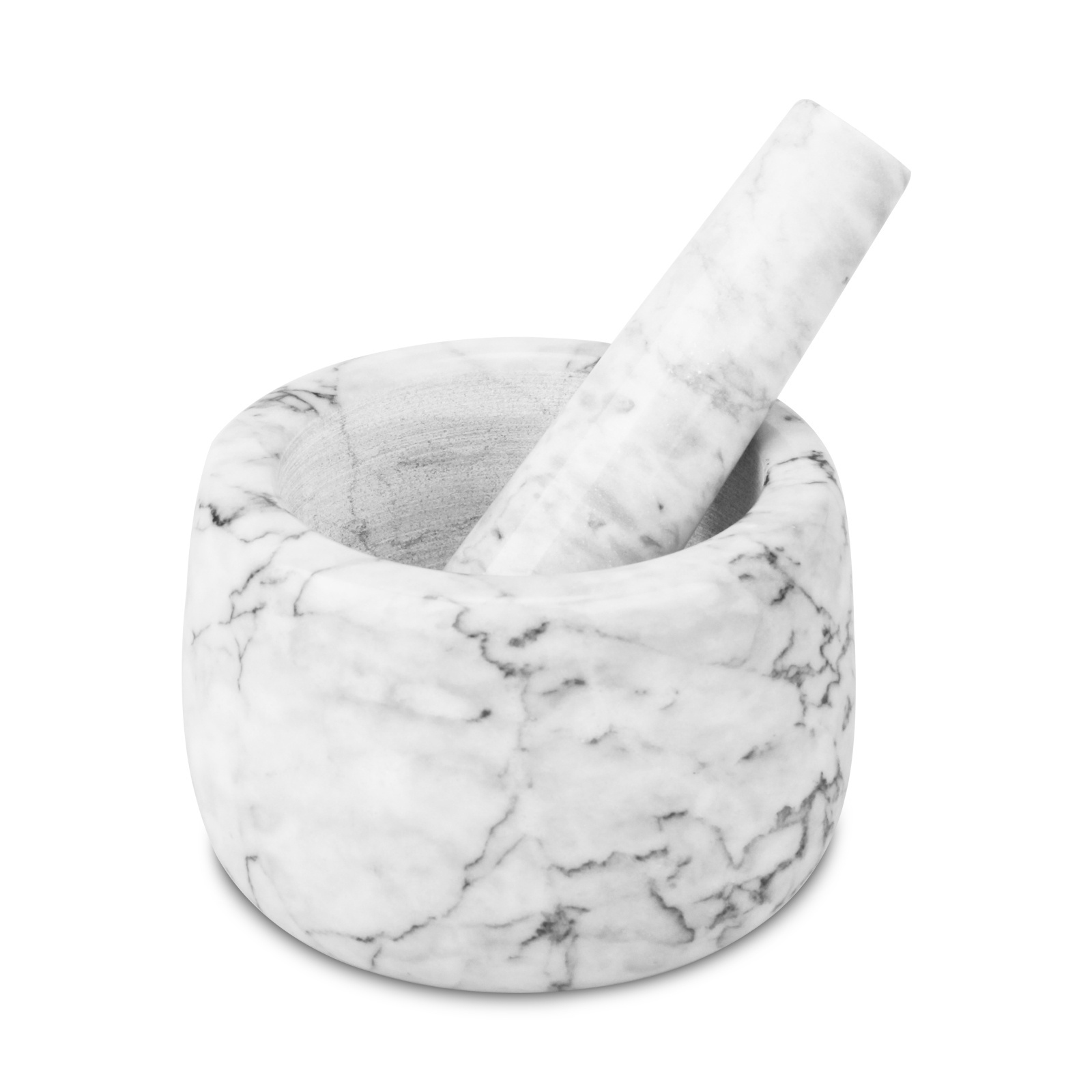 Wholesale Marble Mortar and Pestle Set Solid Marble Stone Grinder Bowl for Guacamole, Salsa, Garlic Mortar with Pestle