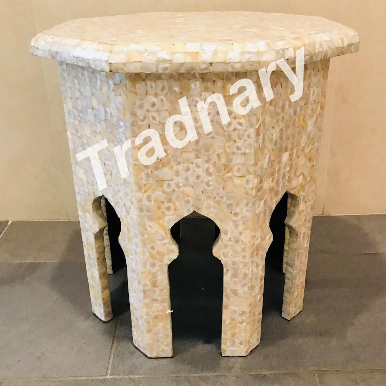 Tradnary Mother Of Pearl Inlay Coffee Table Indian Furniture For Home Office Hotel Restaurant Bars Decoration at Best Price