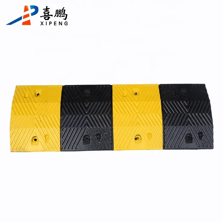 Car safety 500*350*50mm Durable Rubber Driveway  Speed Bump Ramp PORTABLE RAMP