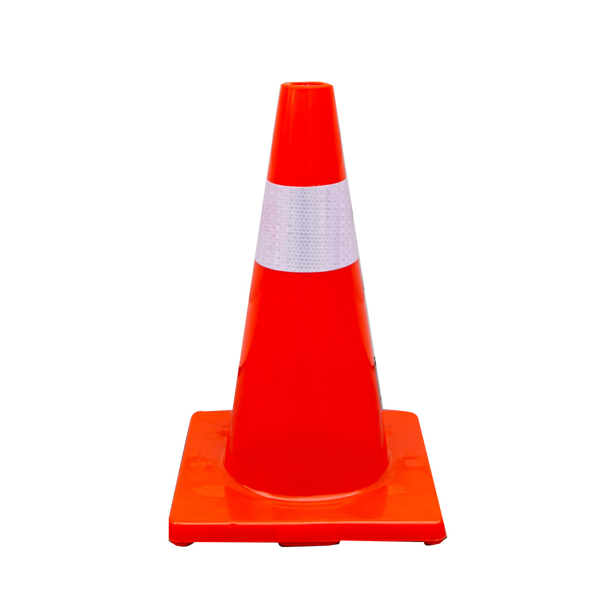 Manufacture 45cm Flexible Orange Red PVC Safety Used Traffic Road Cones