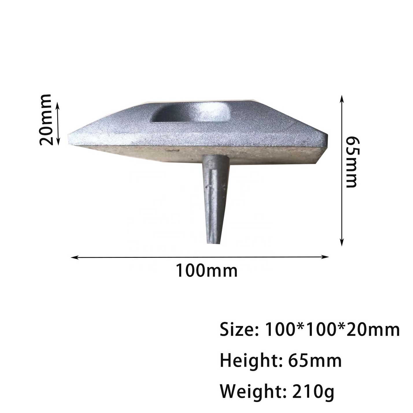 2 side reflectors factory sale aluminium road stud