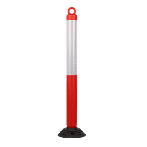 1200mm High Quality Flexible Traffic Safety PE Flexible Posts With Polymer base