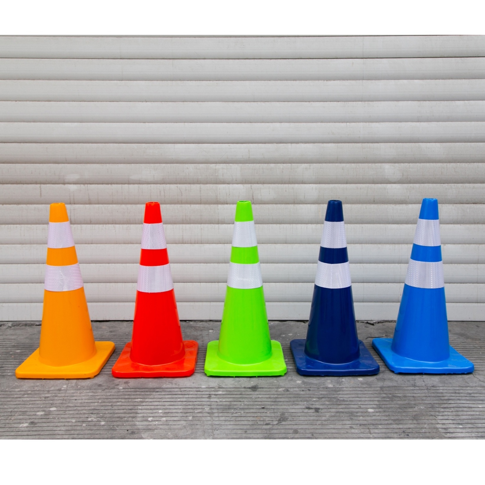 Top Sale 70 cm Flexible Reflective Soft PVC Orange Safety Traffic Road Cones