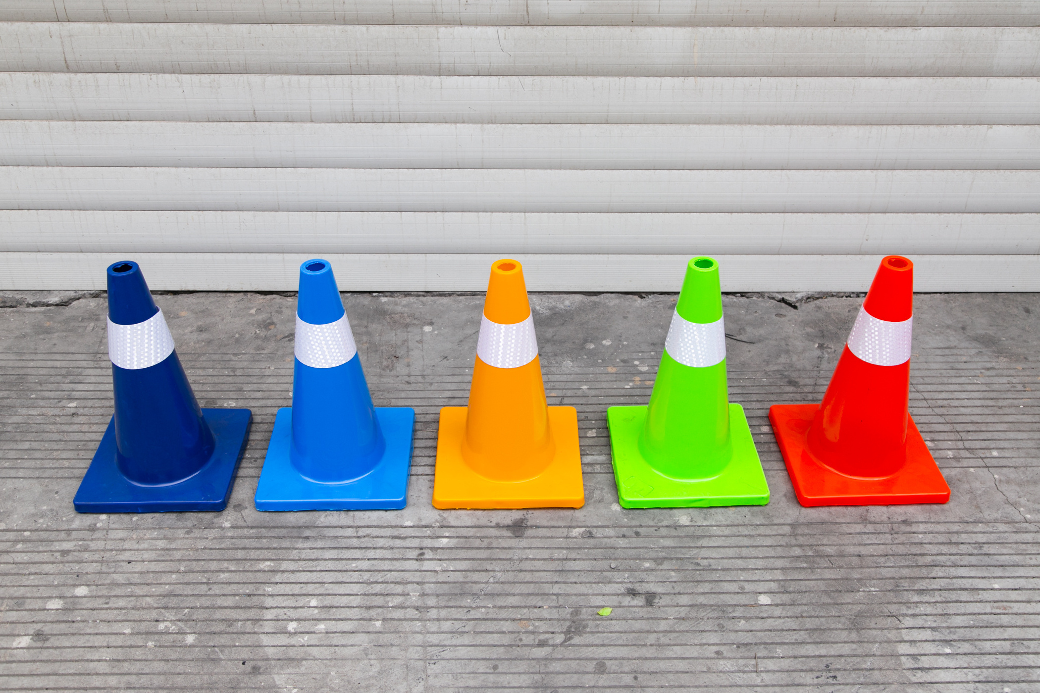 Manufacture 45cm Flexible Orange Red PVC Safety Used Traffic Road Cones