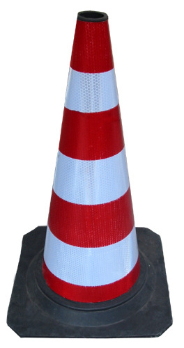 PVC Orange Traffic Safety Cone With Reflective Band Used Traffic Cones