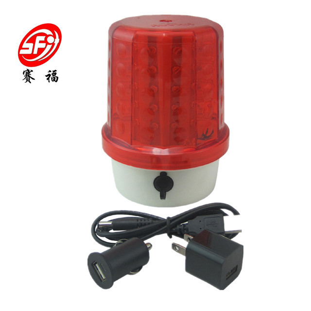 Led Revolving Warning  Light Rechargeable With Magnetic