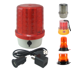 Led Revolving Warning  Light Rechargeable With Magnetic